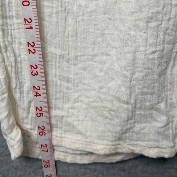 Quince Organic Cotton Gauze Pants Vanilla Cream Sustainable Comfort Loungewear - Picture 6 of 8